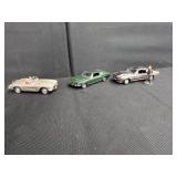 3 Die-Cast Model Cars with Figures