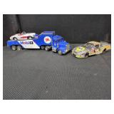 Mobil 1 Hauler and NASCAR Model Car