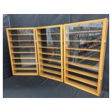 3- Wooden Single Door Display cases