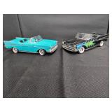 Two Die-Cast 1957 Chevy Bel Air Models