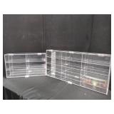 2 Clear Acrylic Display Cases