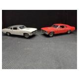 Two Die-Cast 1969-70 Chevy Novas 1/18 scale