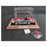 1967 Corvette Model Car in Display Case