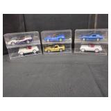 Six Composite Corvette Model Cars