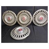 4 Vintage PMD Hubcaps