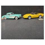 Two Franklin Mint Die-Cast Model Cars