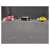 Three Die-Cast Model Cars