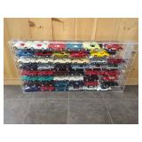 47 Composite Model Cars in Display Case
