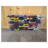 48 Composite Model Cars in Display Case