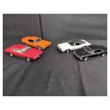 4 Die-Cast Model Muscle Cars