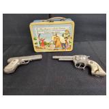 Roy Rogers Lunchbox with Toy Cap Guns
