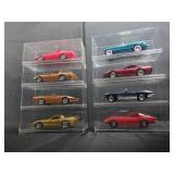 8 Corvette in Display Cases