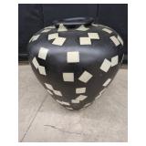 Pottery Vase with Geometric Design
