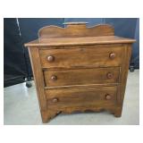 Solid Wood Three-Drawer Chest