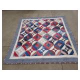 Handmade Quilt With Patchwork Design