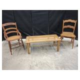 Two Chairs and One Matching Table