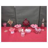 Assorted Cranberry Glass