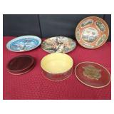 Commemorative Plates, Bowl & Tin