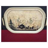 Decorative Milkweed Serving Tray