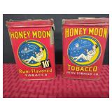 Honey Moon Tobacco Tins - Pair of Collectibles