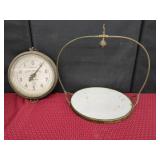 Hanging Scale With Dial and Metal Tray