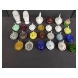 Glass Hen-on-Nest Figurines