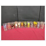 12 Mixed Looney Tunes Glasses