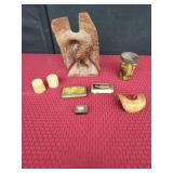 Horn and Wood Decorative Items