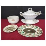 Ceramic Dinnerware With Serving Pieces