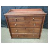 Wooden Chest of Drawers with Decorative Knobs