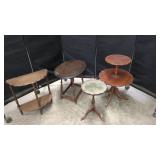 Four Wooden Accent Tables