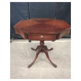 Wood Side Table With Single Drawer