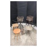 Wicker and Wooden Furniture Lot