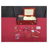 Jewelry Box with Assorted Accessories