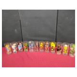 12 Assorted Looney Tunes Glasses