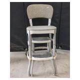 Metal Cosco Step Stool With Padded Seat