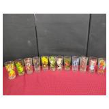 12 Assorted Looney Tunes Glasses