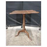 Wooden Tilt-Top Side Table