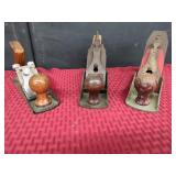 Three Wood Hand Planes