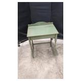 Green Wooden Lift-Top Writing Desk
