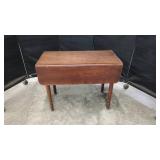Cherry Drop-Leaf Table with Drawer