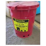 Justrite Oily Waste Rag Disposal Can
