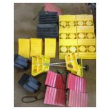 Assorted Wheel Chocks and Leveling Blocks