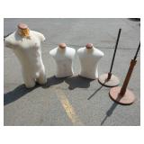 Mannequin Torsos with Stands