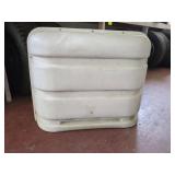 White RV Propane Tank Cover