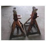 Pair Heavy-Duty Steel Jack Stands