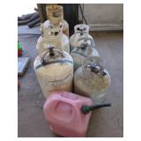 Assorted Propane Tanks & Fuel Cans
