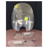 Motorcycle Windshield with Vulcan Logo