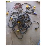 Assorted RV Electrical Cords and Adapters