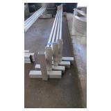 Four 8 1/2 Aluminum Trailer Ladder Racks